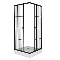 Превью фото Душевой уголок Niagara Nova NG-0180-14 800х800х1950 низкий поддон 14см, стекло прозрачное № 1