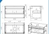 Тумба подвесная с раковиной для ванной 85 см Teymi Ritta корпус белый фасад дуб раковина Ellie 60 F15201 № 26