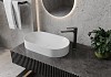 Смеситель для раковины высокий графит матовый Teymi Lori T10261 № 4