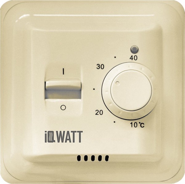 купить Терморегулятор IQ Watt Thermostat M кремовый для квартиры и дома