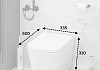Комплект инсталляция Teymi Rapid SL с кнопкой GROHE золото глянец + унитаз ТОРНАДО Helmi Pro Vortex F17560 № 6