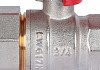 Кран шаровой Rommer с американкой 3/4" ВН/НР, ручка бабочка RBV-0005-0510220 № 7