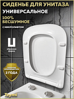Превью фото Сиденье для унитаза Teymi S40703 (совместимо T40703) быстросъемное, дюропласт, микролифт № 1