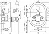 Встраиваемый термостатический смеситель на 2 выхода, с девиатором Cezares Elite Хром ELITE-VDIM2-T-01-Bi № 2