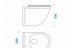 Готовое решение Teymi: Инсталляция Aina 45 + клавиша смыва Kati белая + унитаз Vitra F01371 № 13