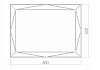 Зеркало Azario Креатив 800x600 LED подсветка, сенсор выкл ФР-00001417 № 2