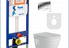 Готовое решение Teymi: Инсталляция Aina 45 + клавиша смыва Kati хром + унитаз Vitra Pro F01351 № 2