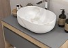 Раковина для ванной накладная Teymi Solli 48 artceramic цвет мрамор белый матовый T50386 № 4
