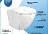 Комплект Teymi 5 в 1: Инсталляция Aina 52 + клавиша смыва Kati хром + подвесной унитаз с микролифтом Lina S + крепеж T70723 № 23