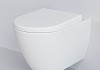 Унитаз подвесной Queen 113T20101R 570x360x400 БЕЛЫЙ матовый безободковый с толстой крышкой № 6