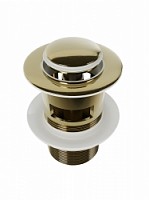 Превью фото Донный клапан для раковины с переливом Teymi Ritta золото глянцевый T140225 № 1