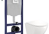 Комплект инсталляция Teymi Rapid SL с кнопкой GROHE хром + унитаз ТОРНАДО Lina Vortex F17491 № 20