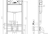 Инсталляция для унитаза подвесного Teymi Aina 55 в комплекте с кнопкой хром F13253 № 7