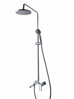 Превью фото Душевая колонна со смесителем для ванны Bravat Opal R F6125183CP-A2-RUS № 1