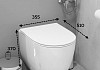 Комплект инсталляция Teymi Rapid SL с кнопкой GROHE золото глянец + унитаз ТОРНАДО Lori Vortex 3 пок F17632 № 6