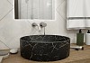 Раковина для ванной круглая накладная Teymi Lina D41 цвет черный мрамор T50199 № 6