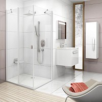Превью фото Душевой уголок Ravak CRV2-100+CPS Transparent, профиль белый № 1