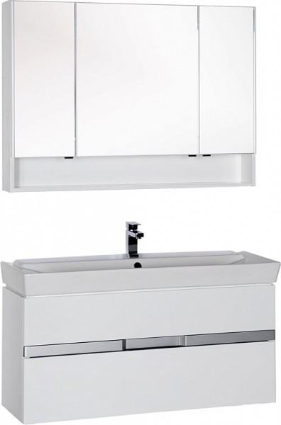 Комплект мебели для ванной Aquanet Виго 120 белая
