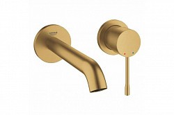 Превью фото Смеситель для раковины GROHE Essence+ настенный, внешняя монтажная часть на два отверстия, холодный рассвет матовый (19408GN1) № 1