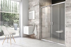 Превью фото Душевая дверь Ravak Blix BLDP4 - 160 блестящий,прозрачное 0YVS0C00Z1 № 1
