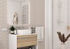 Тумба подвесная для ванной 75 см Teymi Ritta корпус белый фасад дуб T60539 T60539 № 4