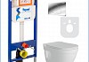 Готовое решение Teymi: Инсталляция Aina 45 + клавиша смыва Ellie хром + унитаз Vitra Pro F01357 № 2