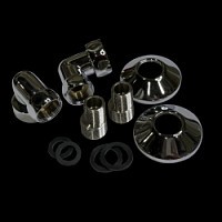 Превью фото Комплект  К3 (Уголок для п/с 1х3/4 г/г с эксцентриком, отражателем, хром) 4630065366641 № 1