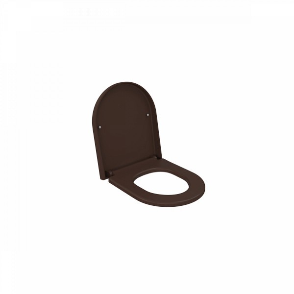 Сиденье для унитаза Ambassador Abner 102T20601 толстое матовое коричневое