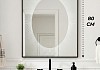 Зеркало настенное с подсветкой в ванную Teymi Netta Black 600х800 LED сенсор T20721 T20721 № 3