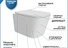 Унитаз подвесной безободковый с быстросъемным сиденьем микролифт Teymi Helmi Pro T40307 № 2