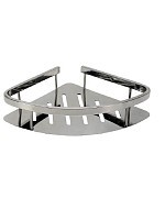 Превью фото Полка для ванной Potato Style угловая, нержавеющая сталь, глянец P380-1 № 1