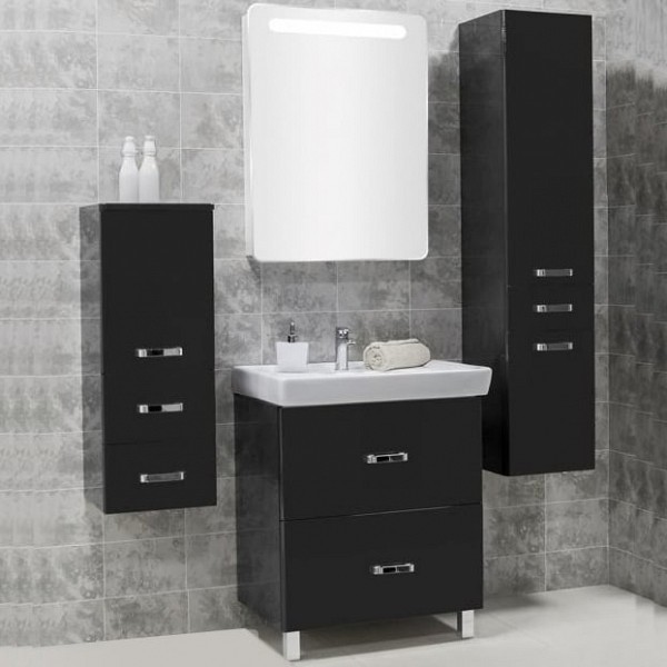 Комплект мебели для ванной Акватон Америна Н 70 черная