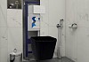 Комплект Teymi 6 в 1: Инсталляция Aina 50 + клавиша смыва Kati белая + унитаз Helmi черный + гигиенический душ Lina хром F08398 № 3