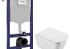 Комплект инсталляция Teymi Rapid SL с кнопкой GROHE хром + унитаз ТОРНАДО Helmi PP Vortex F17574 № 20