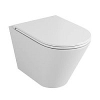 Превью фото Унитаз Grossman подвесной безободковый с тонкой крышкой микролифт GR-4477S № 1