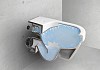 Комплект Инсталляция Grohe Rapid SL 3 в 1 с кнопкой хром + Унитаз Gustavsberg Hygienic Flush безободковый № 10