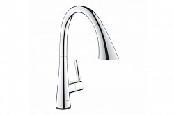 Превью фото Смеситель для кухни Grohe Zedra Touch сенсорный однорычажный, хром 30219002 № 1