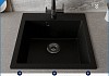 Мойка для кухни 51х51 черная матовая Teymi Lori Box T120132 № 4