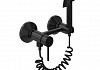 Смеситель с гигиеническим душем черный матовый Teymi Martta T10269 № 8