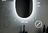 Зеркало настенное с подсветкой в ванную Teymi Valma 500х700 LED сенсор T20705 T20705 № 3
