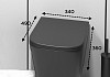 Комплект инсталляция Teymi Rapid SL с кнопкой GROHE черная + унитаз Helmi S Black F17539 № 6