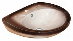 Превью фото Раковина Rosa Лира чёрная № 1