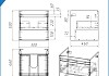 Фасад для тумбы в ванную 50 см Teymi Vitra цвет белый T60406 T60406 № 4
