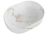 Раковина для ванной накладная Teymi Solli 48 artceramic цвет мрамор белый матовый T50386 № 9
