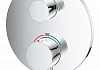 Внешняя часть термостатического смесителя для ванны Grohe Atrio с переключателем на 2 положения ванна/душ, хром 24138003