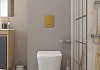 Комплект инсталляция Teymi Rapid SL с кнопкой GROHE золото глянец + унитаз Helmi S F17536 № 16
