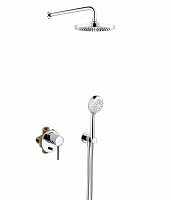 Превью фото Душевая система Kludi Bozz со смесителем встроенным 386300576 № 1