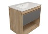 Фасад для тумбы в ванную 70 см Teymi Vitra цвет графит T60411 T60411 № 2
