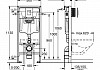 Комплект 3 в 1 инсталляция Grohe Rapid SL + Унитаз подвесной Teymi Helmi Pro Vortex + кнопка хром F17145lm № 11