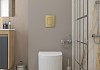 Комплект инсталляция Teymi Rapid SL с кнопкой GROHE золото матовое + унитаз ТОРНАДО Martta Vortex F17916 № 17